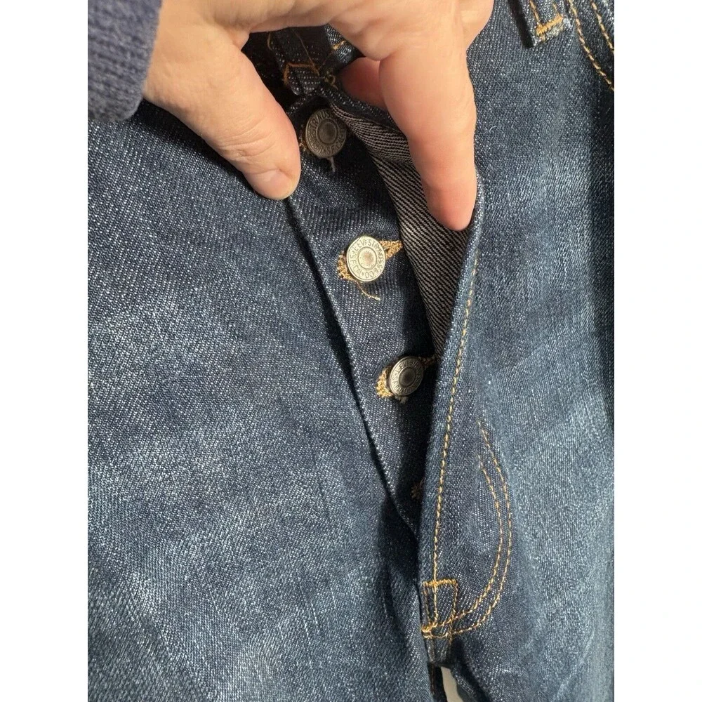 Levi’s Men’s 501‎ Straight Jeans 36x34 Button Fly Dark Wash